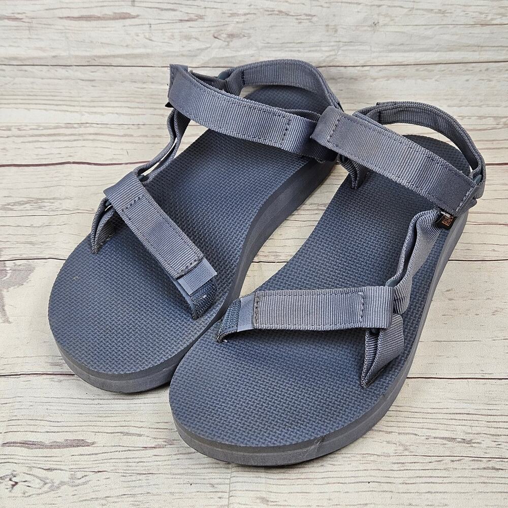 Teva Sandals FU1023L Women's Slate Grey US 10 Adjustable Straps REPREVE